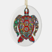 Decoratieve bloementschildpad voor sierdoeleinden  keramisch ornament (Rechts)