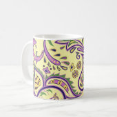Decoratieve bloempatronen koffiemok (Voorkant links)