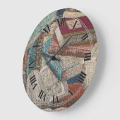 Decoratieve  Boeken Achtergrondwandklok Grote Klok (Hoek)