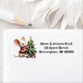Decoratieve Boom Retouradreslabels Etiket (Insitu)