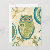 Decoratieve boomkorren met cirkelvormige Design Briefkaart (Voorkant / Achterkant)