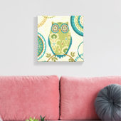 Decoratieve boomkorren met cirkelvormige Design Canvas Afdruk (Insitu (Woonkamer))