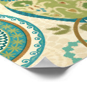 Decoratieve boomkorren met cirkelvormige Design Poster (Hoek)