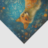 Decoratieve bosvos tissuepapier (Detail)