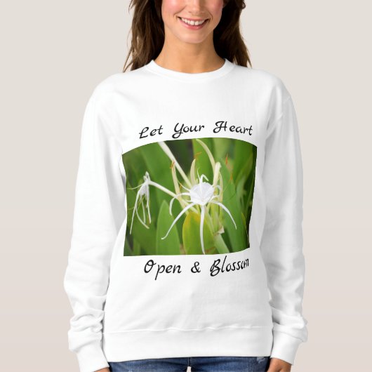 Decoratieve Botanische Bloemen Sweatshirt (Voorkant)