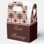Decoratieve Bourgogne met patroon Bedankdoosjes (Geopend)