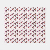 Decoratieve bulkoppen fleece deken (Voorkant (Horizontaal))
