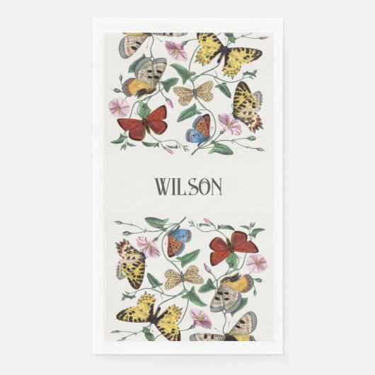  decoratieve butterflies wegwerpbaar servet (Voorkant)