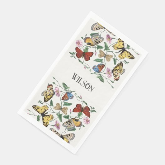  decoratieve butterflies wegwerpbaar servet (Hoek)