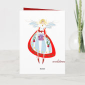 Decoratieve caleidoscoopKerstkaart met Tekst Feestdagen Kaart (Achterkant)