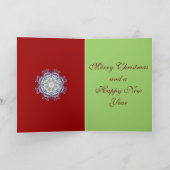 Decoratieve caleidoscoopKerstkaart met Tekst Feestdagen Kaart (Binnen)