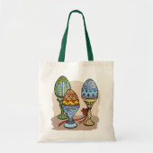Decoratieve Canvas tas eieren (Voorkant)