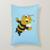 decoratieve cartoon bijen accent kussen (Voorkant(Verticaal))