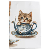 Decoratieve Cat Detail Gift Bag Medium Cadeauzakje (Voorkant)