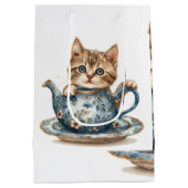 Decoratieve Cat Detail Gift Bag Medium Cadeauzakje (Achterkant)