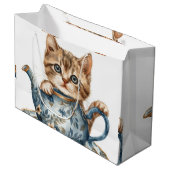 Decoratieve Cat Gift Bags Groot Cadeauzakje (Voorkant Gekanteld)