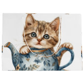 Decoratieve Cat Gift Bags Groot Cadeauzakje (Achterkant)