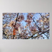 Decoratieve Cherry-boom met Martisor Poster (Voorkant)