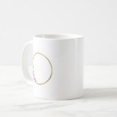 Decoratieve Cirkel Koffiemok Ontwerp | Modern Café (Voorkant links)