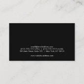 DECORATIEVE CIRKEL LOGO met UW INITIAAL Foto Visitekaartje (Achterkant)