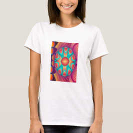 Decoratieve cirkelkunst t-shirt