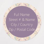 Decoratieve cirkelontwerper labels (Design 2)