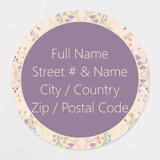 Decoratieve cirkelontwerper labels (Design 2)