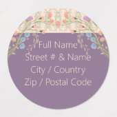 Decoratieve cirkelontwerper labels (Design 1)