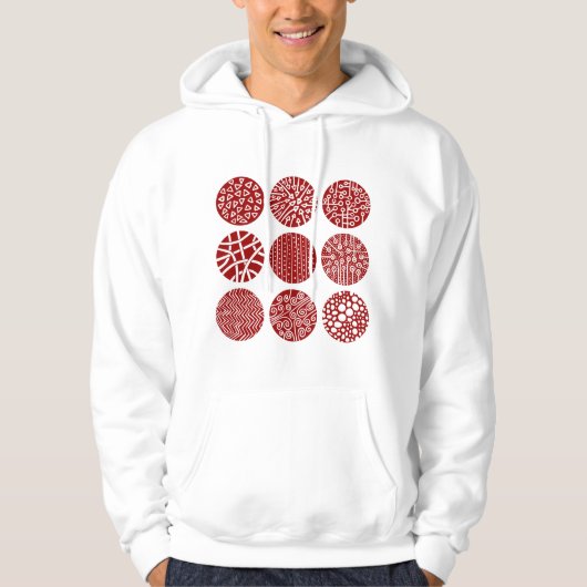 Decoratieve cirkels hoodie (Voorkant)