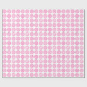 Decoratieve cirkels - Roze en wit Cadeaupapier (Vlak)