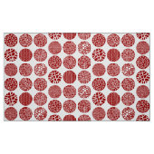 Decoratieve cirkels - Ruby Red en White Stof (Fat Quarter)