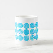 Decoratieve cirkels - Sky Blue en White Koffiemok (Center)