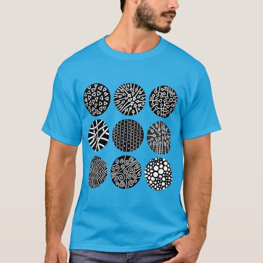 Decoratieve cirkels t-shirt (Voorkant)