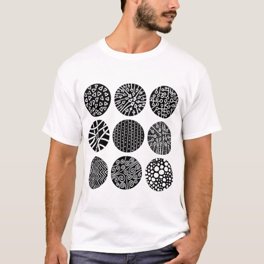 Decoratieve cirkels t-shirt (Voorkant)