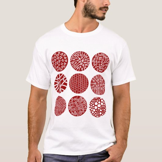 Decoratieve cirkels t-shirt (Voorkant)