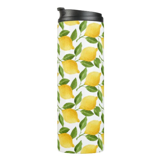 Decoratieve citroenen thermosbeker (Geroteerd rechts)