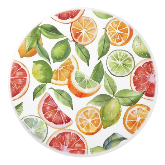 Decoratieve citrus keramische knoppen (Voorkant)