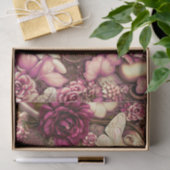 Decoratieve collage Butterflies en Rozen Tissuepapier (Geschenk)