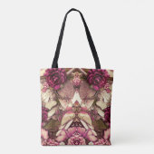 Decoratieve collage Butterflies en Rozen Tote Bag (Achterkant)