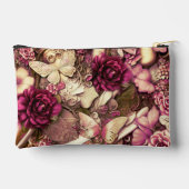 Decoratieve collage vlinders en Rozen klein Etui (Achterkant)