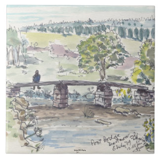 Decoratieve contemplatie-tegel tegeltje