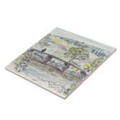 Decoratieve contemplatie-tegel tegeltje (Zijkant)