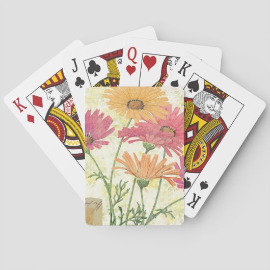 Decoratieve dagen pokerkaarten (Achterkant)