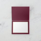 Decoratieve Dahlias Wine Colour Background Dank u Kaart (Binnen)