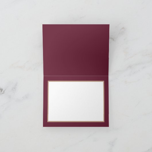 Decoratieve Dahlias Wine Colour Background Dank u Kaart (Binnen)