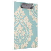 Decoratieve Damask Art I - Cream on Blue Klembord (Rechts)