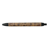 Decoratieve Deco Bloemen Zwarte Inkt Pen (Voorkant)
