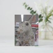 Decoratieve deer briefkaart (Staand voorkant)