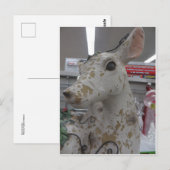 Decoratieve deer briefkaart (Voorkant / Achterkant)