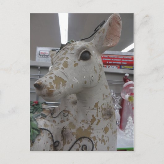 Decoratieve deer briefkaart (Voorkant)